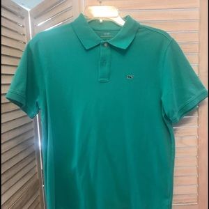 VINEYARD VINES green polo shirt size youth large